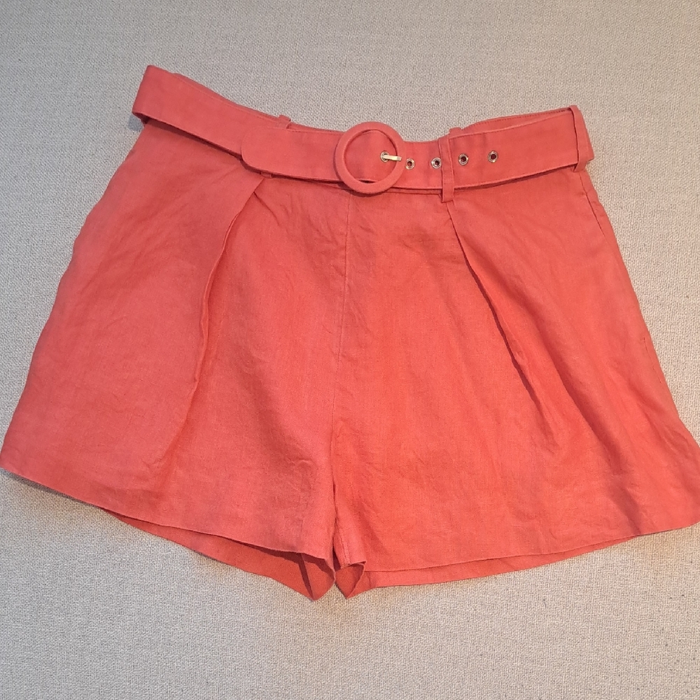 Banana Republic Pink High Waist Shorts with Belt